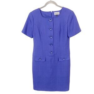 Kasper Dress Career Church Easter Wedding Vintage Sheath Dress Size 4 Petite